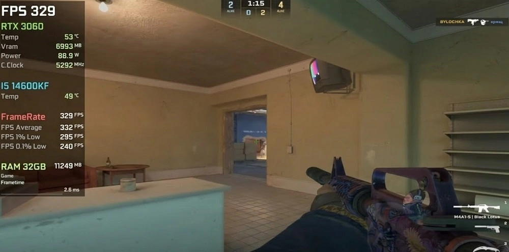 Test game CS2 trên Intel Arc B580